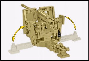 COBI HC WWII SD.KFZ.8 Towing8,8cm Flak36 975k 3143 6