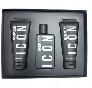 Set Dsquared 2: Icon, Eau De Parfum, For Men, 100 ml + Icon, Shower Gel, All Skin Types, 100 ml + Icon, Moisturizing, After-Shave Balm, 100 ml For Men 2