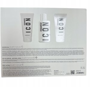 Set Dsquared 2: Icon, Eau De Parfum, For Women, 50 ml + Icon, Shower Gel, All Skin Types, 50 ml + Icon, Moisturizing, Body Lotion, 50 ml For Women 2
