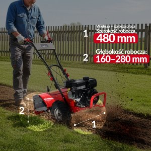 Glebogryzarka Lehmann HG 1 GLEBOGRYZARKA SPALINOWA KULTYWATOR LEHMANN BOAR 45 CM MOCNA POTĘŻNA LONCIN 5