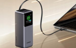 Powerbank 20000mAh UGREEN PB726 USB + USB-C 165W ze zwijanym kablem (szary) 13