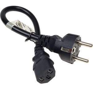 Polion Przewód zasilający 230V | C13 | prosty | 0,3m 2