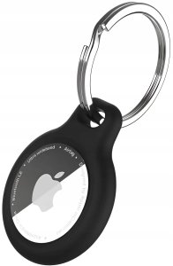 Breloczek Fixed Etui silikonowe FIXED silky do Apple AirTag, czarne 2