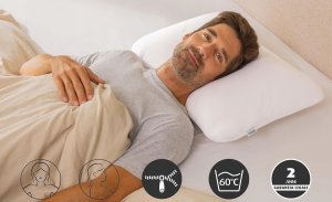 TEMPUR Symphony Poduszka ergonomiczna S 63x43x11cm z pianki Memory 3