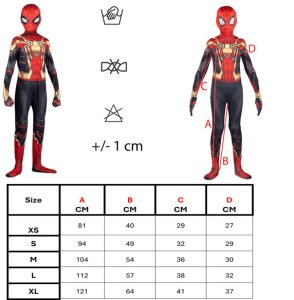 Oryginalny strój SPIDERMAN No Way Home Kostium + maska 4-12 lat roz. 104-152 M 14