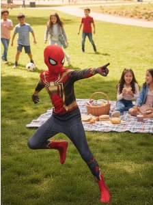 Oryginalny strój SPIDERMAN No Way Home Kostium + maska 4-12 lat roz. 104-152 M 6