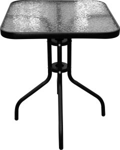 vidaXL BESK Stół 60x60x70 aluminium 2
