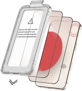 Nowe Szkło Prywatyzujące Ekranowy Samuraj do Apple iPhone 15 Pro z ramką Easy Fit | 2-Pack 4