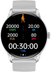 Smartwatch GepardWatches Smartwatch GlacierX Sphere Silver + Bransoleta mesh GX-SS36 BM 2