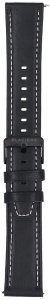 GlacierX pasek do smartwatcha Classic Leather Black 22mm 2
