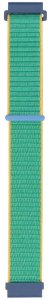 GlacierX pasek do smartwatcha Grip Strap Nylon Crayon Green Jadeitowy + żółty i niebieski 22mm 2