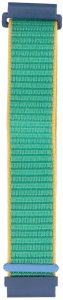 GlacierX pasek do smartwatcha Grip Strap Nylon Crayon Green Jadeitowy + żółty i niebieski 22mm 4