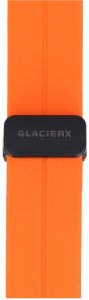 GlacierX pasek do smartwatcha Silicone Magnetic Buckle Vibrant Orange Pomarańczowy 22mm 4