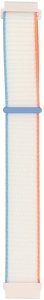GlacierX pasek do smartwatcha Grip Strap Nylon Tropical Cream Kremowy + niebieski i pomarańczowy 22mm 2