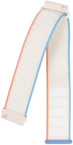 GlacierX pasek do smartwatcha Grip Strap Nylon Tropical Cream Kremowy + niebieski i pomarańczowy 22mm 3