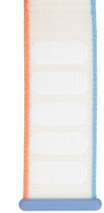 GlacierX pasek do smartwatcha Grip Strap Nylon Tropical Cream Kremowy + niebieski i pomarańczowy 22mm 5
