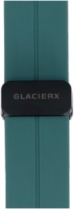 GlacierX pasek do smartwatcha Silicone Magnetic Buckle Forest Green Malachitowy 22mm 4