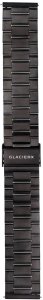 GlacierX Bransoleta do smartwatcha Classic Black Steel Czarna 22mm 2