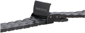 GlacierX Bransoleta do smartwatcha Classic Black Steel Czarna 22mm 4