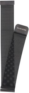 GlacierX Bransoleta do smartwatcha Milanese Magnetic Strap Black mesh czarna 22mm 3