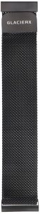 GlacierX Bransoleta do smartwatcha Milanese Magnetic Strap Black mesh czarna 22mm 4