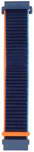 GlacierX Pasek do smartwatcha Grip Strap Nylon Ocean Blue Atramentowo-pomarańczowy 22mm 4