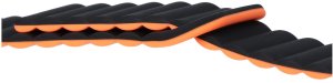 GlacierX pasek do smartwatcha Silicone Magnetic Wave Black Sun Czarno-pomarańczowy 22mm 4
