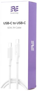 Kabel USB Jokade Nowy Encore Energy MD-60CC1W 100 cm 2x USB-C PD 60 W Biały 4