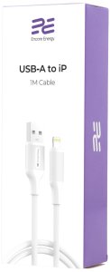 Kabel USB Energizer kabel Encore Energy USB-A / Lightning przewód do ładowania i transferu danych 100cm biały MD-DTAL1W 4