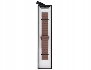 GlacierX pasek do smartwatcha Silicone Magnetic Wave Hot Chocolate Brązowo-czarny 22mm 5