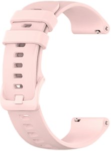 GlacierX pasek do smartwatcha Silicone Classic Monochromatic Rose Pudrowy róż 20mm 2