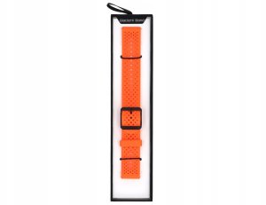 GlacierX pasek do smartwatcha Silicone Air Dot Vibrant Orange Pomarańczowy 22mm 4