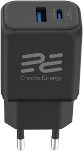 Ładowarka Kaku ładowarka sieciowa Encore Energy PD 3.0 Quick Charge 4.0 USB-A USB-C 20W adapter MD-2083RA 3