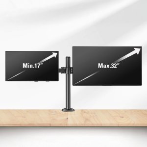 Neomounts Uchwyt Biurkowy na 2 monitory 17" - 32" Triadyn DuoClamp TRD-BLK-2ST-17"-32" Nowy 2