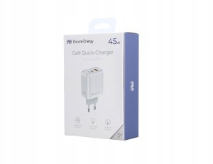 Ładowarka Kaku ładowarka sieciowa Encore Energy PD 3.0 Quick Charge 4.0 USB-A USB-C 45W adapter MD-4583TR 18