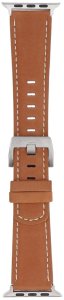GlacierX pasek do smartwatcha Classic Leather Brown dedykowany do Apple Watch 42/44/45/49mm 2