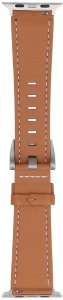 GlacierX pasek do smartwatcha Classic Leather Brown dedykowany do Apple Watch 42/44/45/49mm 3