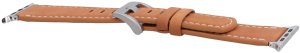 GlacierX pasek do smartwatcha Classic Leather Brown dedykowany do Apple Watch 42/44/45/49mm 4