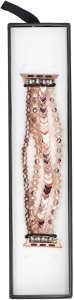GlacierX bransoleta do smartwatcha Multi Strand Beaded Bracelet Rose Gold do Apple Watch 38/40/41mm Srebrna Rose Gold 3
