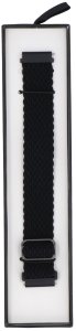 GlacierX pasek do smartwatcha Slide Strap Nylon Black 22mm pleciony czarny 5