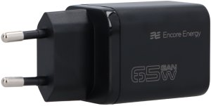 Zasilacz do laptopa Encore Energy ładowarka sieciowa GaN 65W USB-C QC PD + kabel USB-C 200cm MD-652mC 3