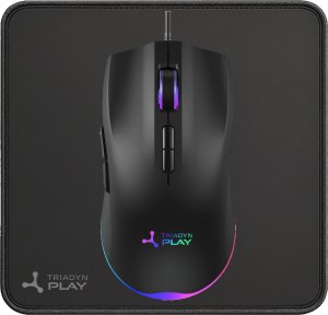 Klawiatura + mysz Triadyn Zestaw Gamingowy PLAY METIS Klawiatura TAYGETE S Anti-Ghosting RGB Red Switch + Mysz HELIKE 3600DPI HUANO + Podkładka Pod Mysz 8