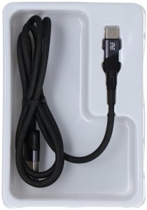 Kabel USB ForCell kabel Encore Energy USB-A USB-C 2A przewód QC PD do ładowania i transferu danych 100 cm braided czarny EE101-C 3