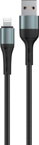 Kabel USB Joyroom kabel Encore Energy USB-A Lightning 2A przewód QC PD do ładowania i transferu danych 100 cm braided czarny EE103-L 3