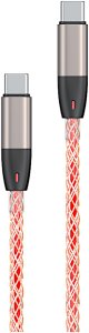 ForCell Podświetlany kabel Encore Energy RGB USB-C x2 przewód QC PD 3A 60W do ładowania i transferu danych 100 cm EE130-CC 2