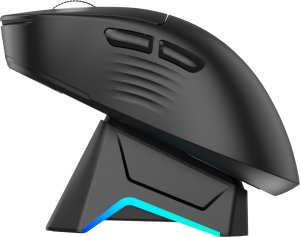 Mysz Triadyn Bezprzewodowa Mysz Gamingowa Play IO PixArt 3311 Stacja Dokująca 12800 DPI Dla Graczy Podświetlenie LED HUANO Czarna 2