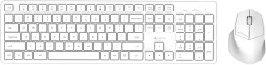 Klawiatura + mysz Triadyn Bezprzewodowy Zestaw Biurowy ALYA Klawiatura SKATHI i Mysz GREIP 1600 DPI Biały 2