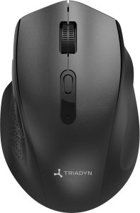 Mysz Triadyn Bezprzewodowa Mysz Biurowa GALATEA 2.4GHz 3200DPI Czarna 2