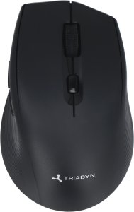 Mysz Triadyn Bezprzewodowa Mysz Biurowa NESO 2.4GHz 1600DPI Czarna 2