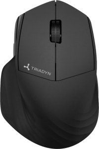 Mysz Triadyn Bezprzewodowa Mysz Biurowa GREIP 2.4GHz 1600DPI Czarna 2